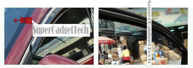 JINKE 4 шт. лезвия боковые Оконные рамы Дефлекторы Дверь Защита от солнца козырек щит для Buick Regal 2009-2013