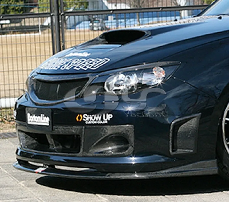 Углеродное волокно CS Стиль передняя решетка подходит для 2008-2010 Subaru Impreza GRB WRX STI