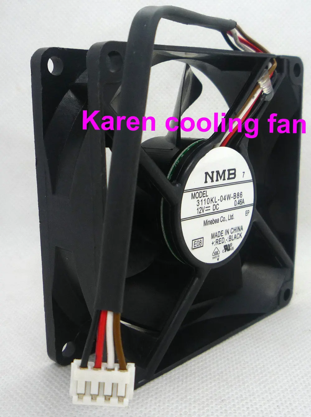 НМБ 8 см 3110KL-04W-B86 8025 12V 0.46A 4 провода Вентилятор охлаждения