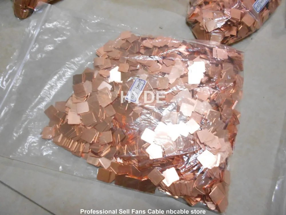 40 шт.-15 мм x 15 мм теплоотвод медь прокладка термопрокладки для ноутбука GPU VAG PAD