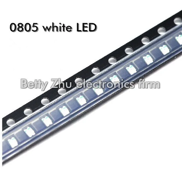 500 шт./лот 0805 SMD белый свет-светодиоды 2012