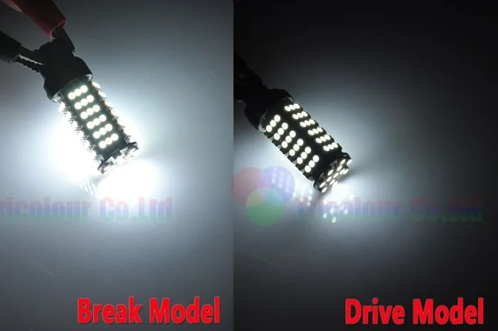 Autoec T20 7440 7443 WY21W W21/5 Вт 1210 3528 102 SMD LED W5W автомобиля сигнал поворота свет лампы авто белый DC12V 100X# LD02