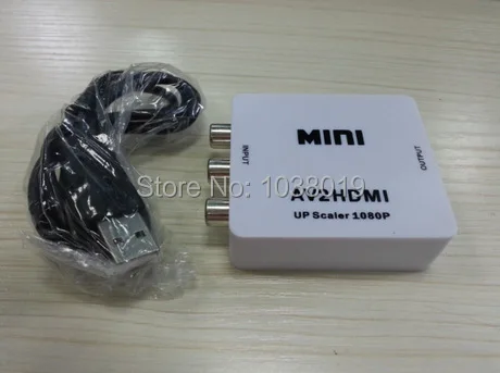 RCA AV к HDMI, Лучшая цена, бесплатная доставка, конвертер адаптер Mini Composite CVBS, чтобы HDMI AV2HDMI конвертер 1080 P