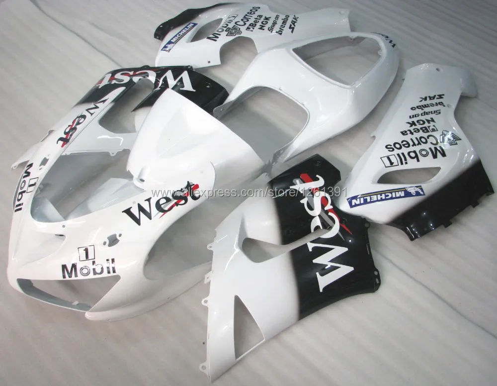 Инъекции WEST обтекатель комплект для ниндзя ZX 6R 636 05 06 ZX-6R 05-06 ZX6R 2005 2006 ZX 6R 05 06 Обтекатели JI78