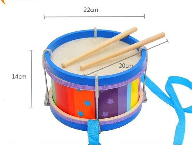 Детские деревянные инструменты Детские ручной барабан Ударные ранее детство обучающий игрушки просвещение