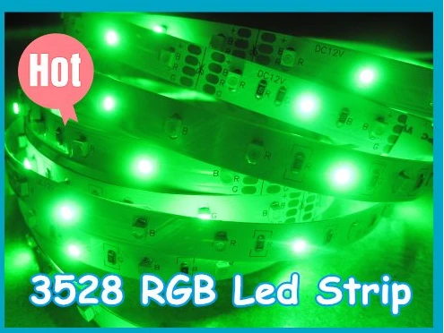 Из светодиодов ленты 5 м 12 В RGB 3528 300 светод. non-водоустойчивая свет лампы 60 светод. / м 5 м / Roll 5 м/лот бесплатная доставка