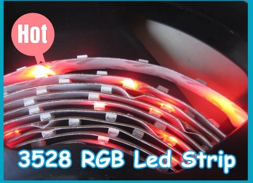 Из светодиодов ленты 5 м 12 В RGB 3528 300 светод. non-водоустойчивая свет лампы 60 светод. / м 5 м / Roll 5 м/лот бесплатная доставка