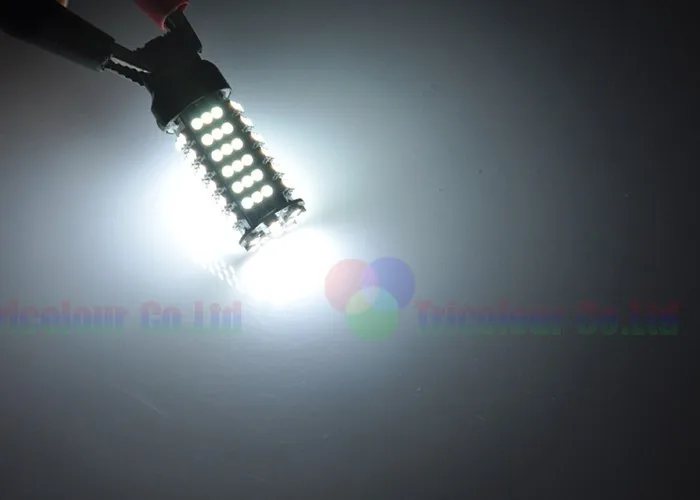 Autoec T20 7440 7443 WY21W W21/5 Вт 1210 3528 102 SMD LED W5W автомобиля сигнал поворота свет лампы авто белый DC12V 100X# LD02
