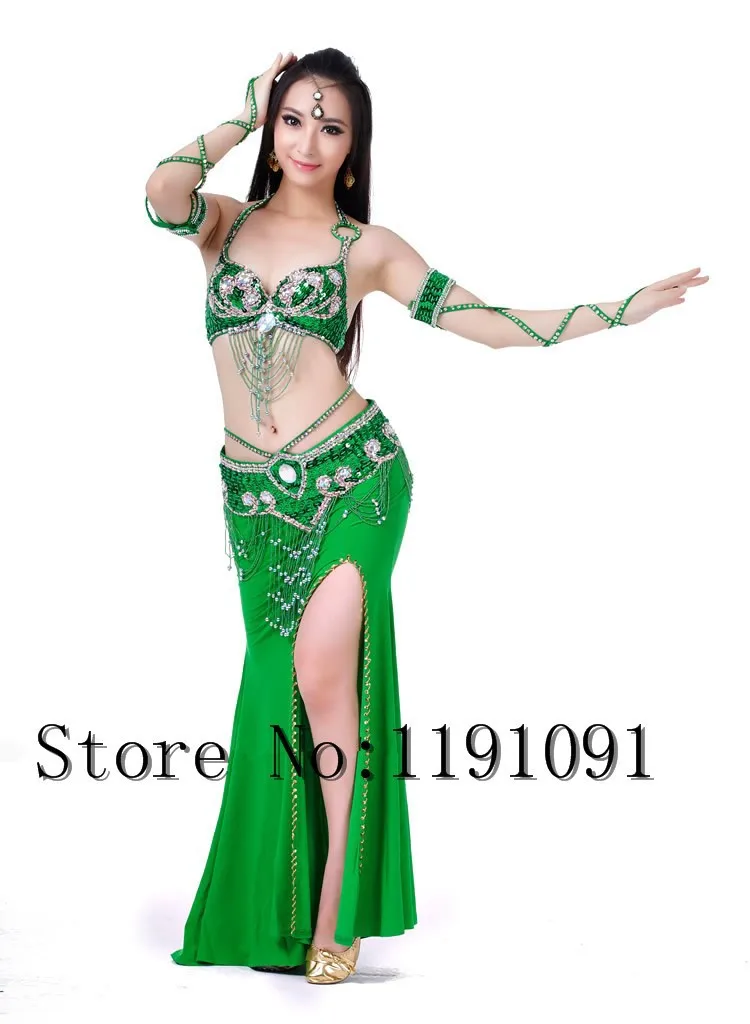 Одежда для индийского беллиданса, 3 компл. Размера S / M / L, 10 цветов 700#