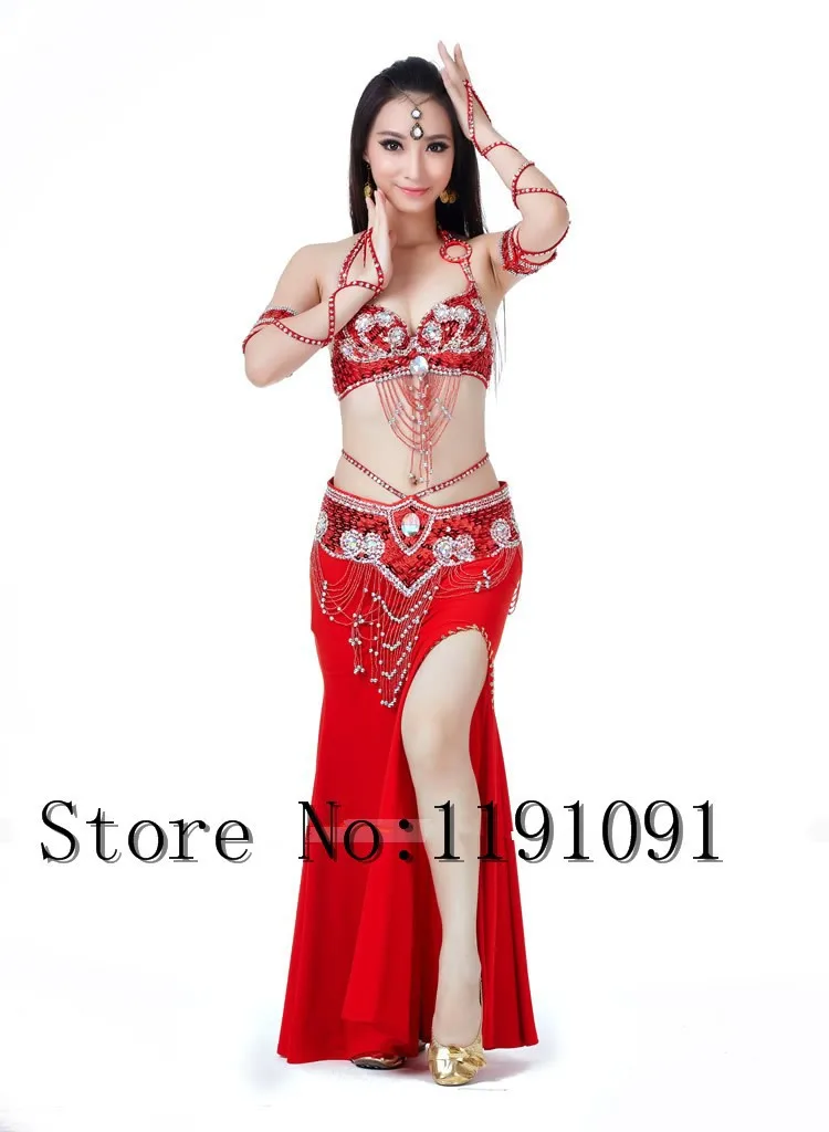Одежда для индийского беллиданса, 3 компл. Размера S / M / L, 10 цветов 700#