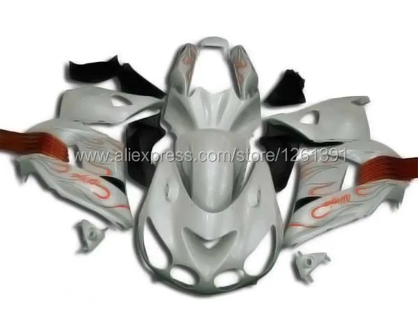 Розовый пламени белый комплект обтекателей для KAWASAKI NINJA ZX-14R ZZ-R1400 06-09 ZZR1400 ZX 14R 06 07 08 09 ZX 14R 2006 2007 2008 2009