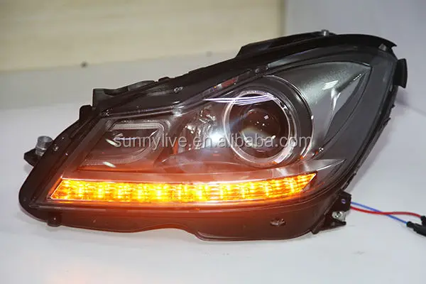 Для Mercedes-Benz W204 с 6000 K HID комплект в ближнего и дальнего света 2013