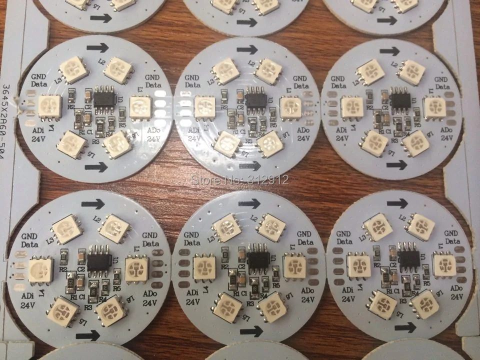 WS2821A DC24V аксессуары; 6 шт. 5050 SMD RGB LED; 1.44 Вт; параллельно-один провод-три channels-256gray уровня-постоянный ток Светодиодный драйвер ic