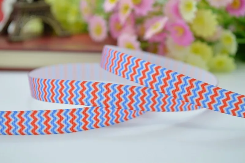 DUWES 3/" 9 мм День Независимости напечатанная лента grosgrain, бант для волос материалы для ручных поделок 50 ярдов