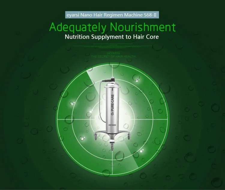 Салон использовать нано вапоризатор для волос, Машинка для ухода за волосами, режим нагрева, увлажнитель волос инструмент, машина для увлажнения кожи S68-II