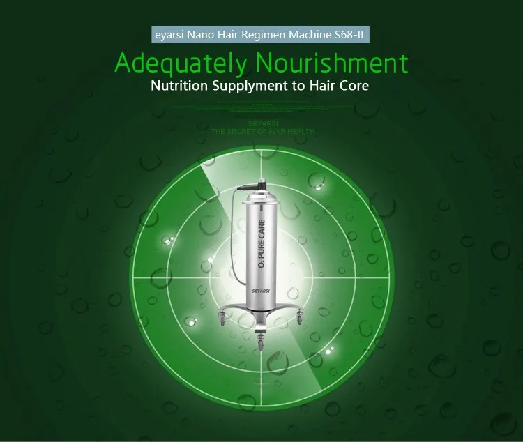 Máquina do Cuidado de Cabelo Regime de Aquecimento a Umidade do Cabelo Umidade da Pele Uso do Salão de Beleza de Cabelo Nano Steamer Máquina Ferramenta S68-ii 13 Uso do salão de beleza de cabelo
