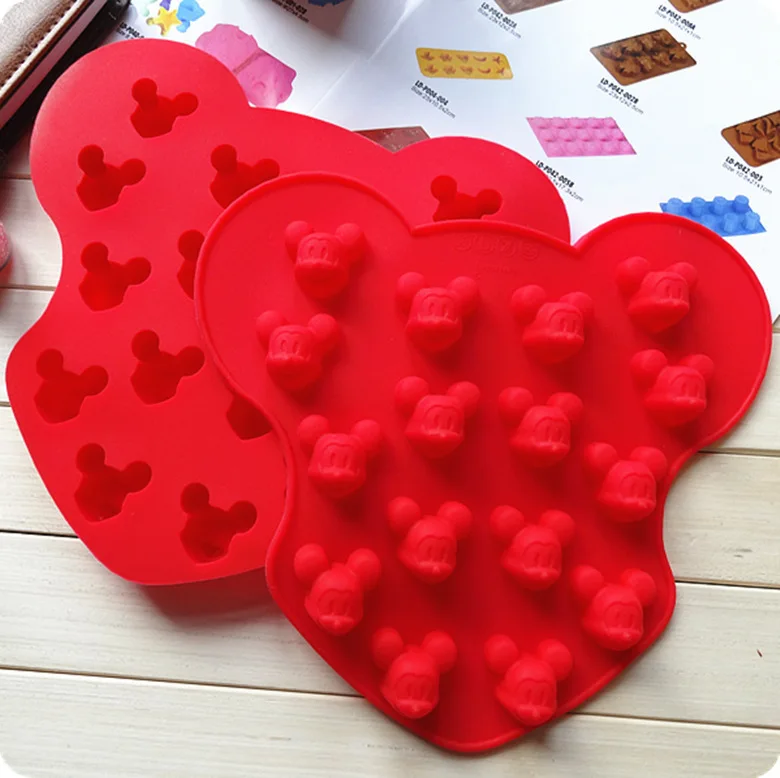3 шт. hello kitty/bear/Микки форма для шоколада/пудинг плесень/торт плесень/Мыло Плесень