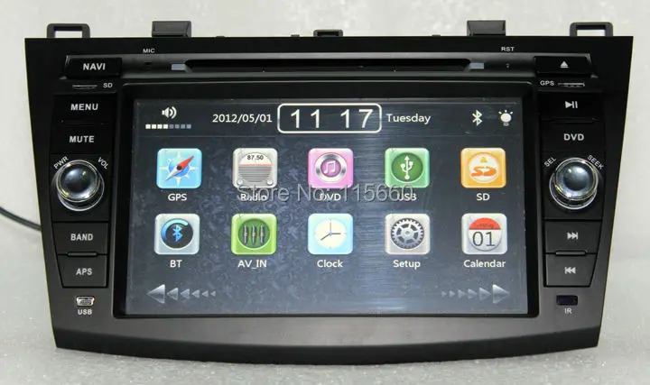 RoadRision Автомобильная dvd-навигационная система для нового Mazda 3 DVD 2010 2011 2012 2013 с Bluetooth Radio RDS IPOD, USB МЖК CANBUS Карты