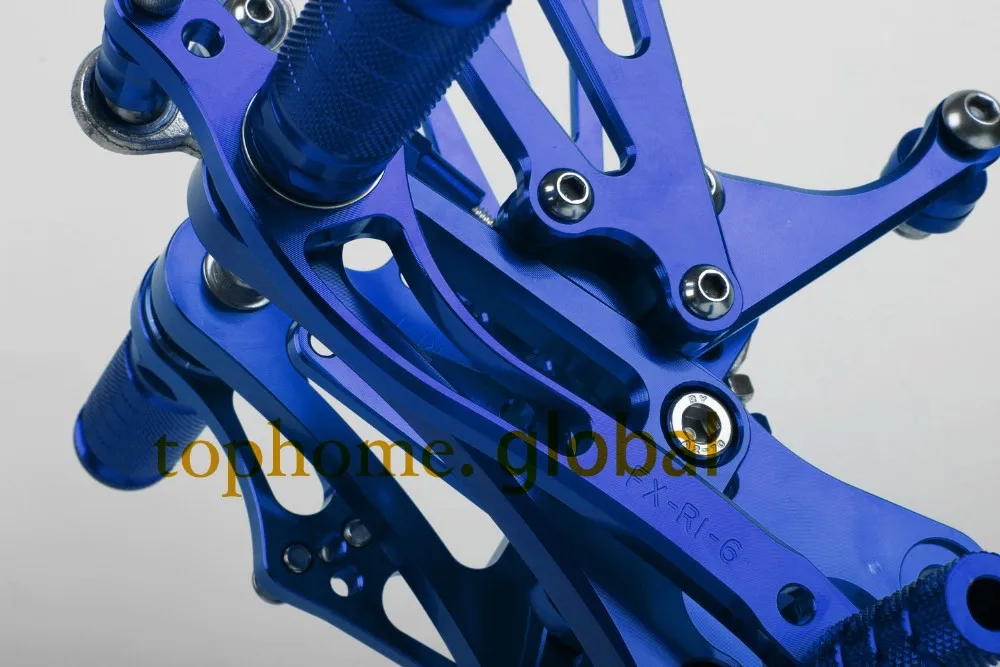 Для YAMAHA YZF R1 2004 2005 2006 новые синие ЧПУ сзади наборы для ухода за кожей ног колышки