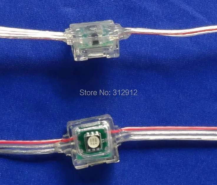 DC12V WS2811 led 5050 SMD пиксельный узел; 50 шт. веревочке; IP68 Номинальная; заполнение эпоксидной смолой