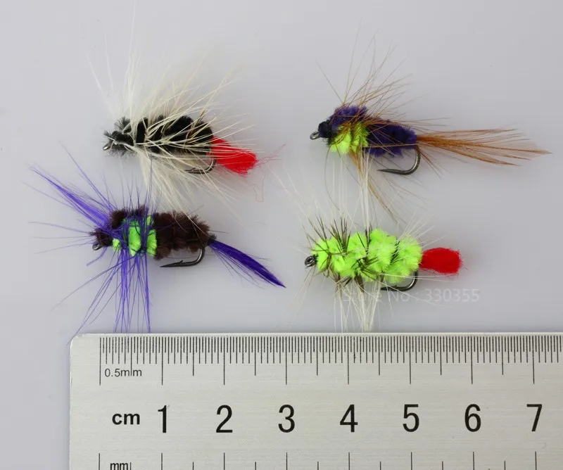 40 шт. шерстяной червь Монтана Stonefly Nymphs мухи Размер 8 лососевая форель мухи рыболовные приманки