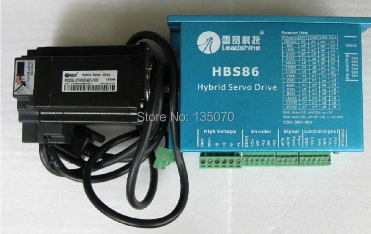 Набор Leadshine сервомотор(шаговый модуль замкнутого контура) HBS86+ 57HS20-EC-1000