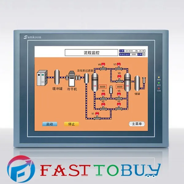 Samkoon HMI Сенсорный экран sa-12.1a 12.1 "262 144 Цвет TFT Новый