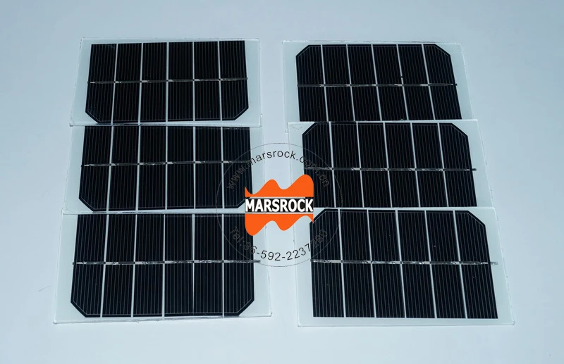 1w 3v painel solar vidro temperado laminado,