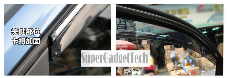 Jinke Новые 4 шт. лезвия боковые окна Дефлекторы двери солнцезащитный козырек щит для VW Golf 6 2010-2012