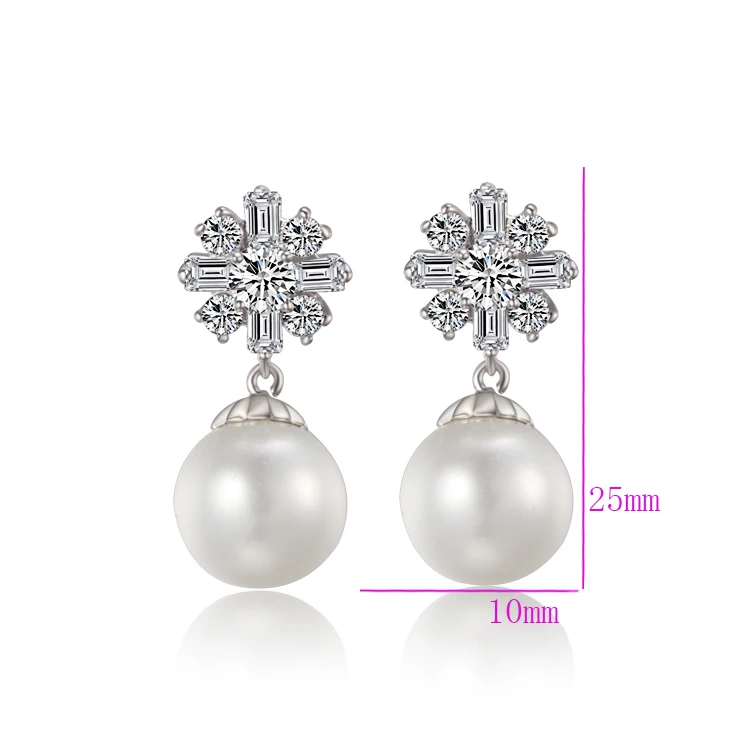 AliExpress Висячие серьги для женщин Bijoux Brinco жемчуг серьги в форме СС белые серьги золотистого цвета модные 27EW-96