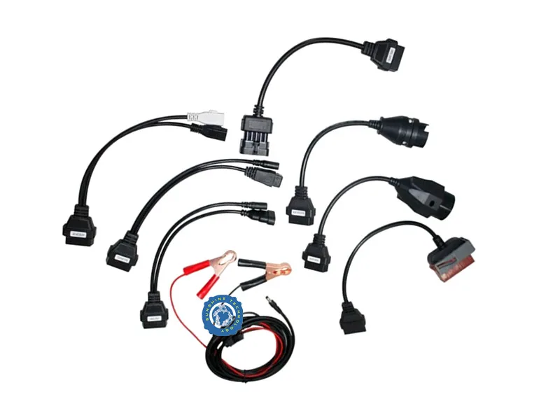 10 шт./лот автомобильные кабели OBD2 Полный комплект 8 автомобильных кабелей автомобиля диагностические кабели для OBDIICAT-CDP частей автомобиля OBDII кабель сканера