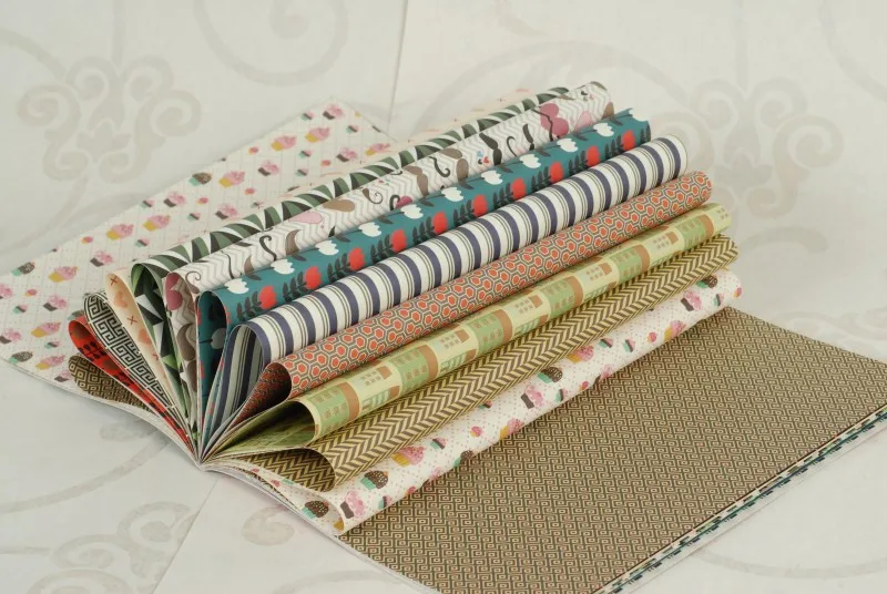 ENOGREETING мульти-узоры DIY декоративная оберточная бумага книга Подарочная упаковка искусство набор бумаги 24 листа/лот w/12 узоров