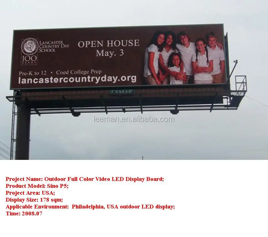 leeman outdoor double sided two face p10 outdoor led advertising