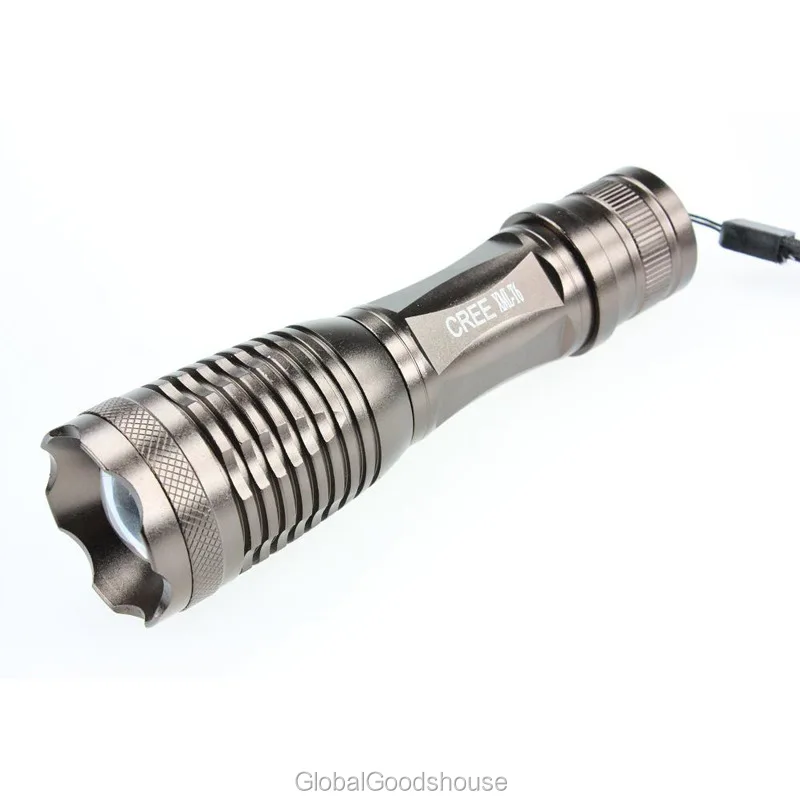 30 компл./лот Cree T6 фонарик перезаряжаемый фонарик 18650 вращения зум+ Батарея+ Зарядное устройство