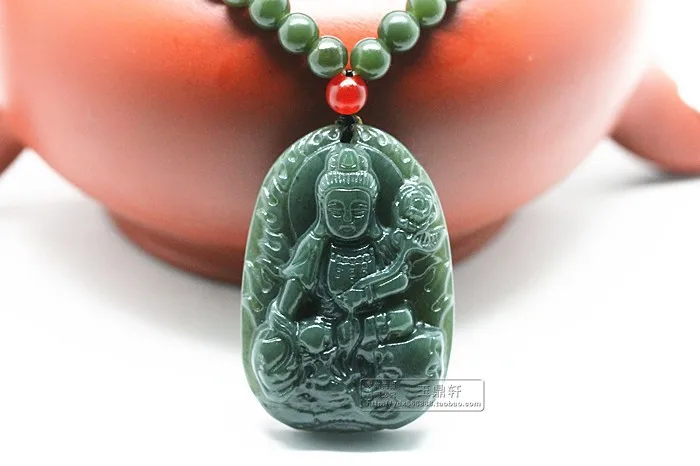 Медальон hetian jade samantabhadra кулон «Бодхисаттва» Зодиак является змеей в этой жизни буддийский патрон святого