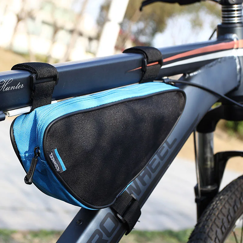 Roswheel 4 Colors Waterproof 1 5l Outdoor Triangle Cycling Bicycle Roswheel 4 Colors Waterproof 1 5l Outdoor Triangle Cycling Bicycle Front Frame Bag Mountain Bike Pouch In Bags Panniers From Sports