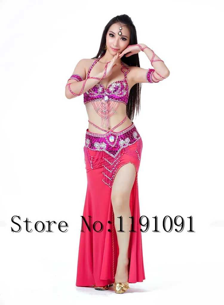 Одежда для индийского беллиданса, 3 компл. Размера S / M / L, 10 цветов 700#