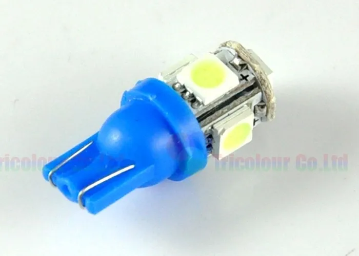 Autoec T10 5smd 5050 158 168 194 W5W авто светодиодные Габаритные огни лампы накаливания Ice Blue 300 шт.# lb92