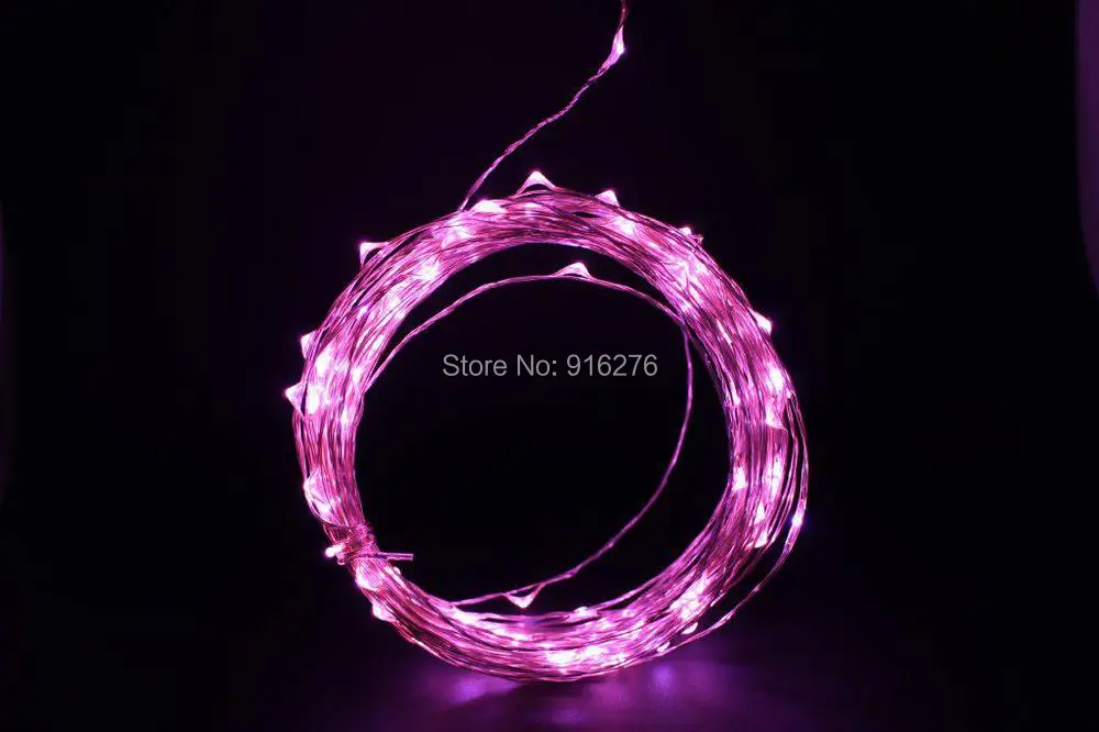 16,4 фута 5 м Серебристая проволока теплый белый RGB фиолетовый Рождественский светодиодный гирлянда Рождественские сказочные огни 12 в Рождественское украшение открытый год