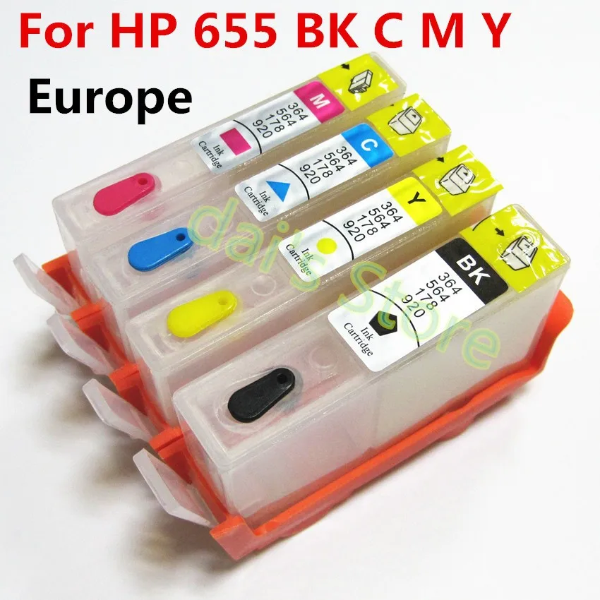 BLOOM совместимый для hp 920 655 178 364 564 862 685 670 многоразовый картридж без чипа. Набор пустых картриджей