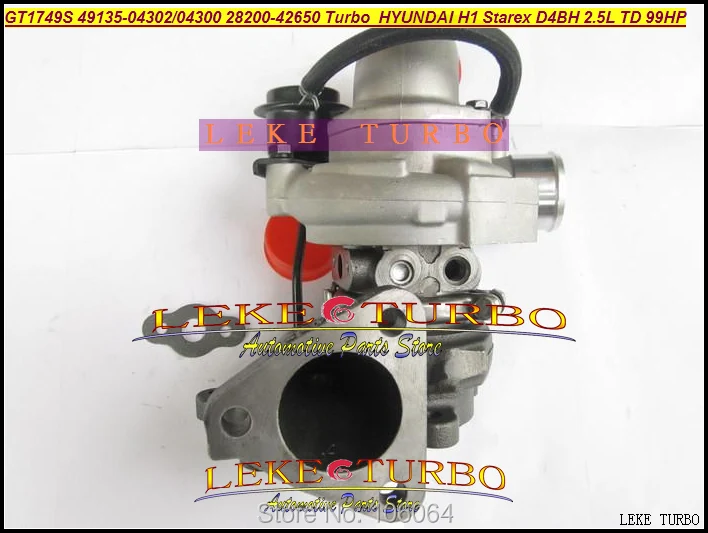 TF035 49135-04302 49135-04300 28200-42650 Turbo Turbocharger For HYUNDAI Commercial Starex H1 D4BH 4D56 A-1 2.5L TD 99HP (2)