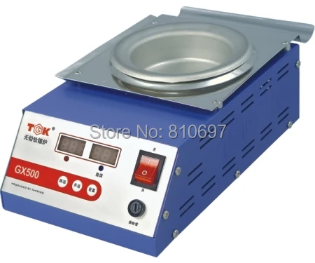 TGK-GX250-500 не содержит свинца, титатовый PCB оборудование для припоя оловянные плавильные котлы титановый паяльник с квадратной ванной для припоя