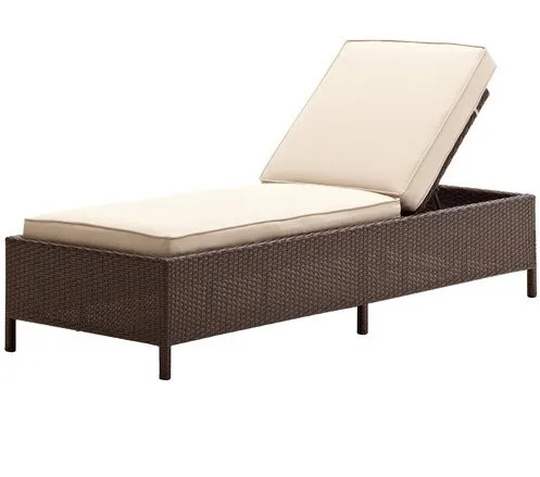 Wicker шезлонг газон сад темно-коричневый