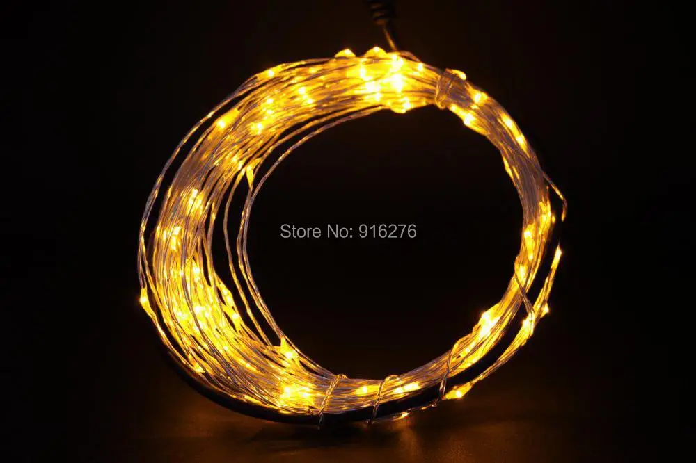 16,4 фута 5 м Серебристая проволока теплый белый RGB фиолетовый Рождественский светодиодный гирлянда Рождественские сказочные огни 12 в Рождественское украшение открытый год