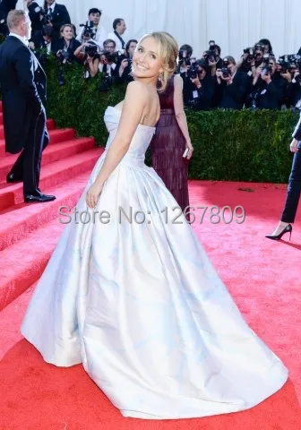 Hayden Panettiere Met Gala бальное платье длинный узор платья знаменитостей Красный ковер платье на заказ