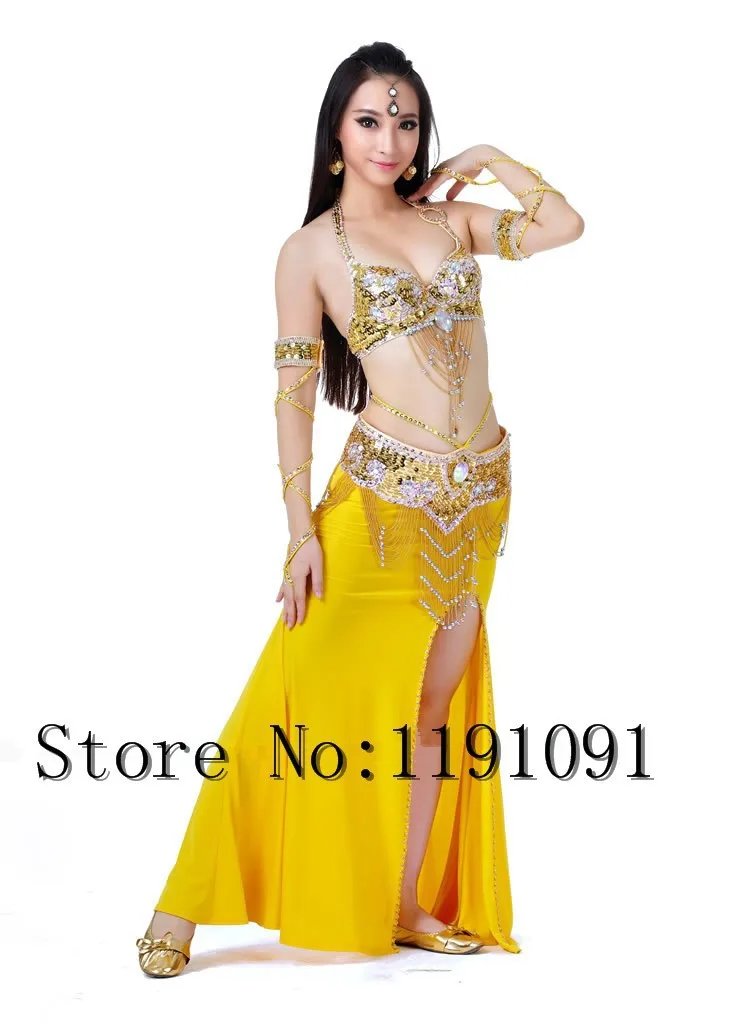 Одежда для индийского беллиданса, 3 компл. Размера S / M / L, 10 цветов 700#