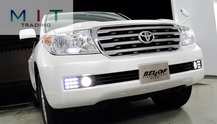 SMK светодиодный drl дневного света для Land Cruiser 2008~ 2010 светодиодный DRL+ 60%, 30% и 0% Контроль яркости+ сертификация ЕС