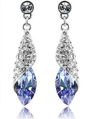 Pendientes Brincos Роскошные Длинные Diamante Серебряный Красный Кристалл серьги Красный горный хрусталь украшения