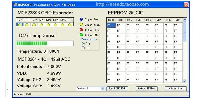 UTS2210 USB Передача SPI мастер MCP2210 HID устройства
