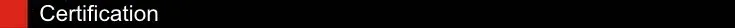 Certification